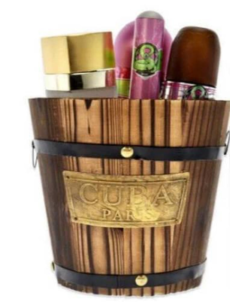 Cuba Cuba Jungle Snake for Women 4 Pc Gift Set 3.3Oz EDP Spray, 1.7Oz EDP Spray, 6.6Oz Body Spray, 4Oz Body Lotion Lovers Fragrance Bundle