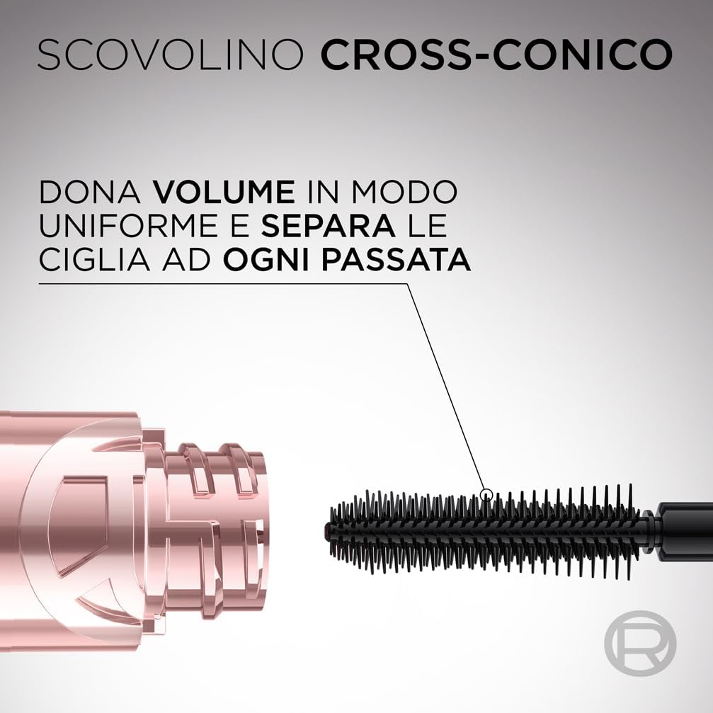 Big Deal Mascara Volumizzante, Adatto a Occhi Sensibili, +100% Volume E Lunghezza Senza Grumi, Formula Modulabile E Stratificabile per Impatto Super, Con Self Smoothing Complex, 9,4Ml