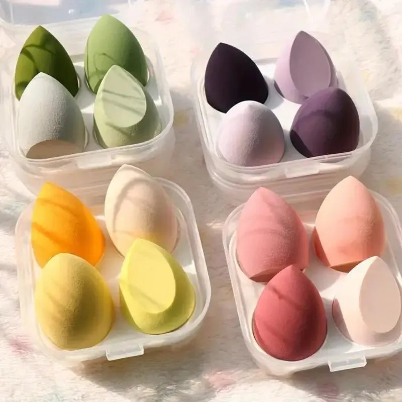 4 pezzi/set miscelazione dei colori bellezza uovo bellezza spugna trucco spugna strumenti per trucco fondotinta trucco strumenti per il trucco del viso trucco