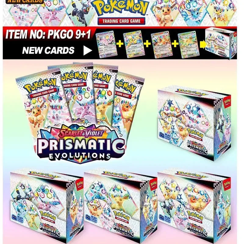 360 pezzi carta Pokemon rivali destinati evoluzioni prismatiche viola scarlatto 151 PALDEAN inglese Booster carta di traduzione di battaglia