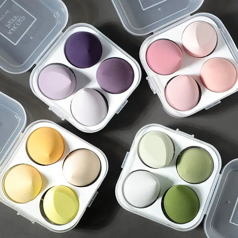 4 pezzi/set miscelazione dei colori bellezza uovo bellezza spugna trucco spugna strumenti per trucco fondotinta trucco strumenti per il trucco del viso trucco