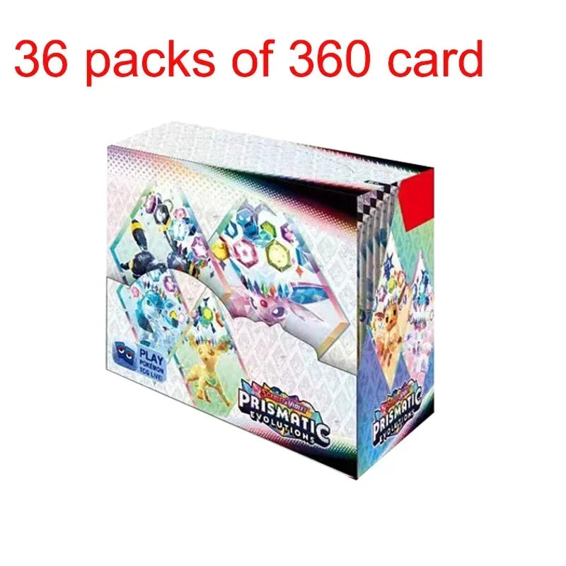 360 pezzi carta Pokemon rivali destinati evoluzioni prismatiche viola scarlatto 151 PALDEAN inglese Booster carta di traduzione di battaglia