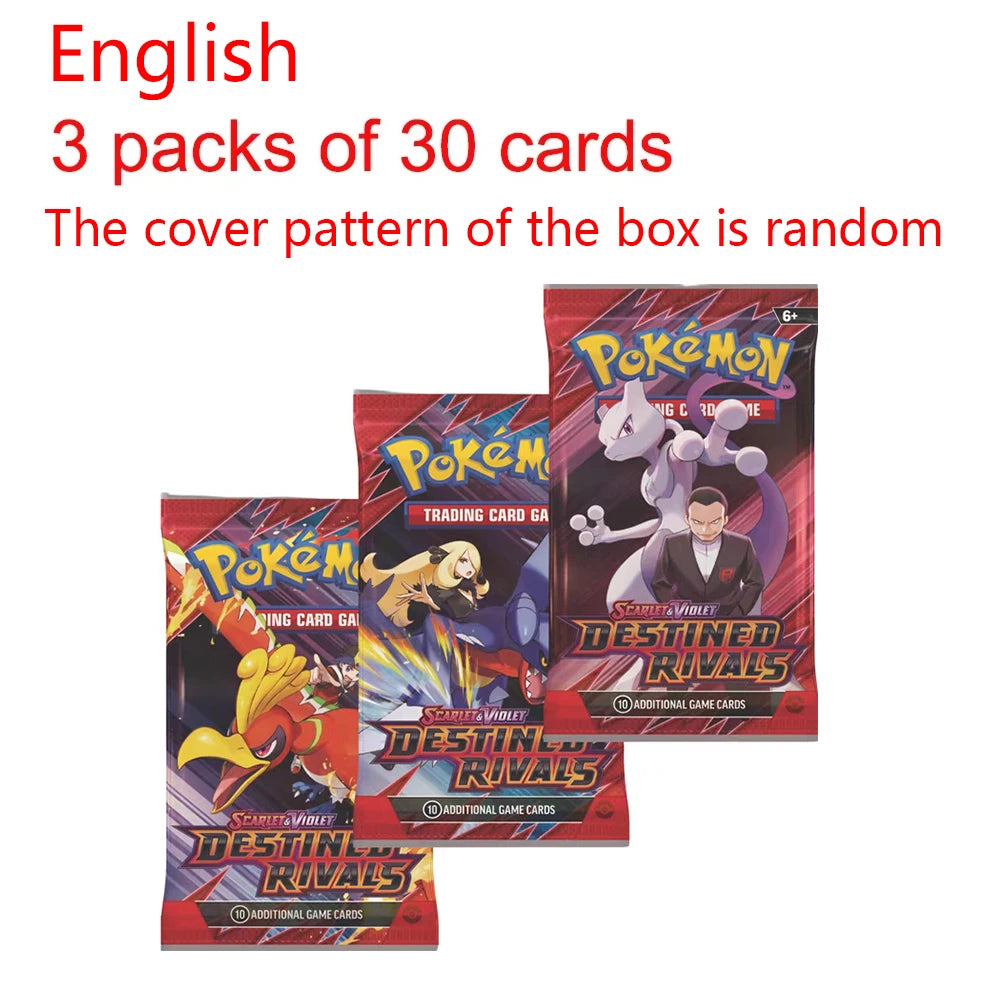 360 pezzi carta Pokemon rivali destinati evoluzioni prismatiche viola scarlatto 151 PALDEAN inglese Booster carta di traduzione di battaglia