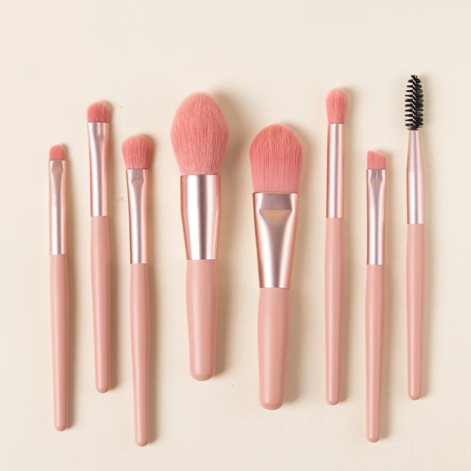 8 pezzi di pennelli per trucco Macaron set ombretto fondotinta donna pennello cosmetico fard fai da te polvere miscelazione bellezza morbida strumenti per il trucco