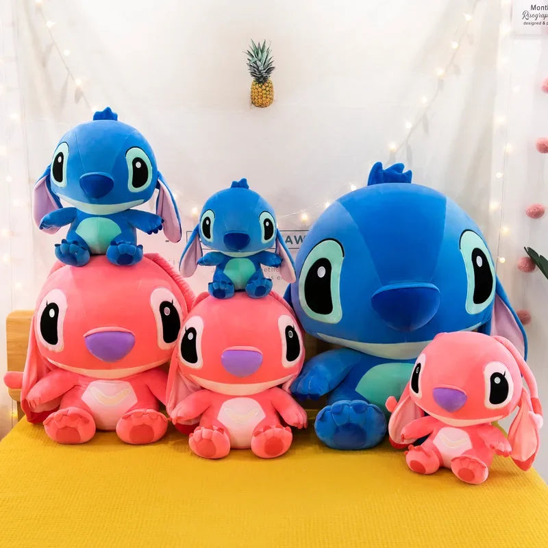 20-60 centimetri Formato Gigante Lilo & Stitch Coppia Modelli Cartoon Peluche Ripiene Anime Peluche Giocattoli Ciondolo Giocattolo Cuscino Per Bambini Regalo Di Compleanno