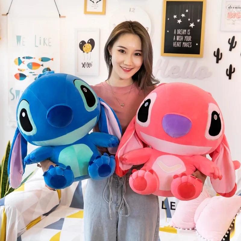 20-60 centimetri Formato Gigante Lilo & Stitch Coppia Modelli Cartoon Peluche Ripiene Anime Peluche Giocattoli Ciondolo Giocattolo Cuscino Per Bambini Regalo Di Compleanno