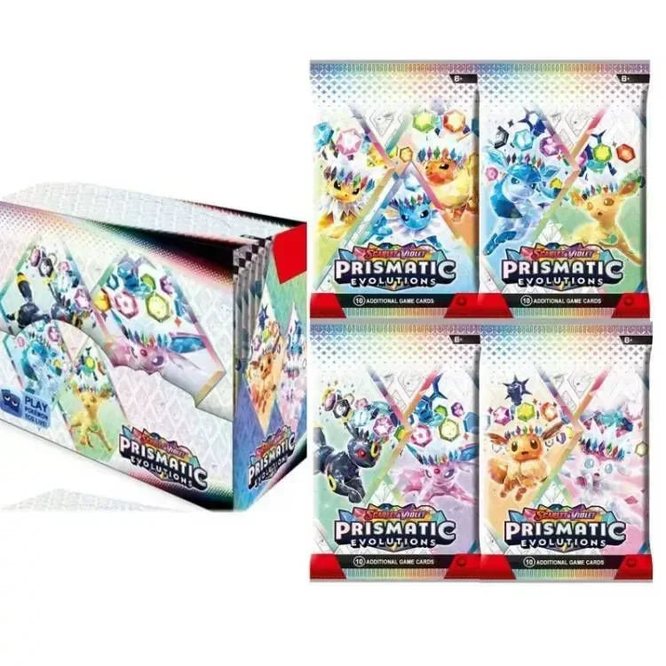 360 pezzi carta Pokemon rivali destinati evoluzioni prismatiche viola scarlatto 151 PALDEAN inglese Booster carta di traduzione di battaglia