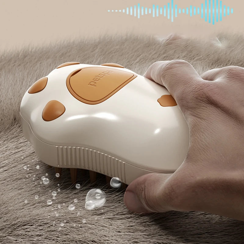 3 in 1 Spazzola per cani da compagnia a vapore Spazzola a vapore per gatti Spray elettrico Spazzola per peli di gatto Pettine Massaggio Strumento per toelettatura di animali domestici Forniture per capelli sciolti