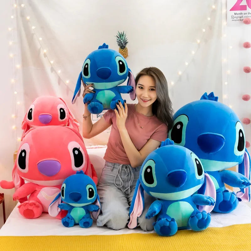 20-60 centimetri Formato Gigante Lilo & Stitch Coppia Modelli Cartoon Peluche Ripiene Anime Peluche Giocattoli Ciondolo Giocattolo Cuscino Per Bambini Regalo Di Compleanno