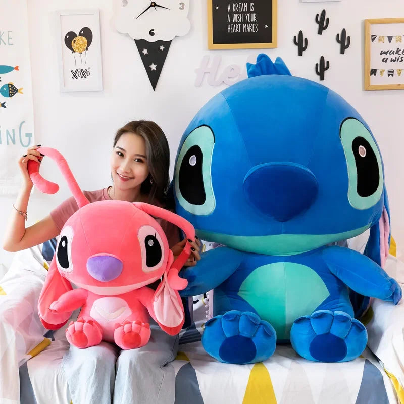 20-60 centimetri Formato Gigante Lilo & Stitch Coppia Modelli Cartoon Peluche Ripiene Anime Peluche Giocattoli Ciondolo Giocattolo Cuscino Per Bambini Regalo Di Compleanno