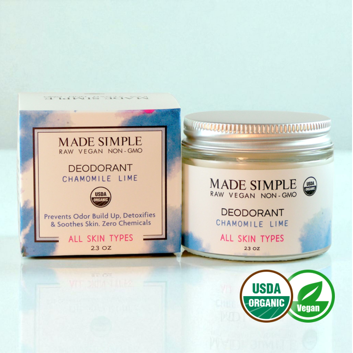 Chamomile Lime Deodorant - Certified Organic, Vegan & Cruelty-free-0