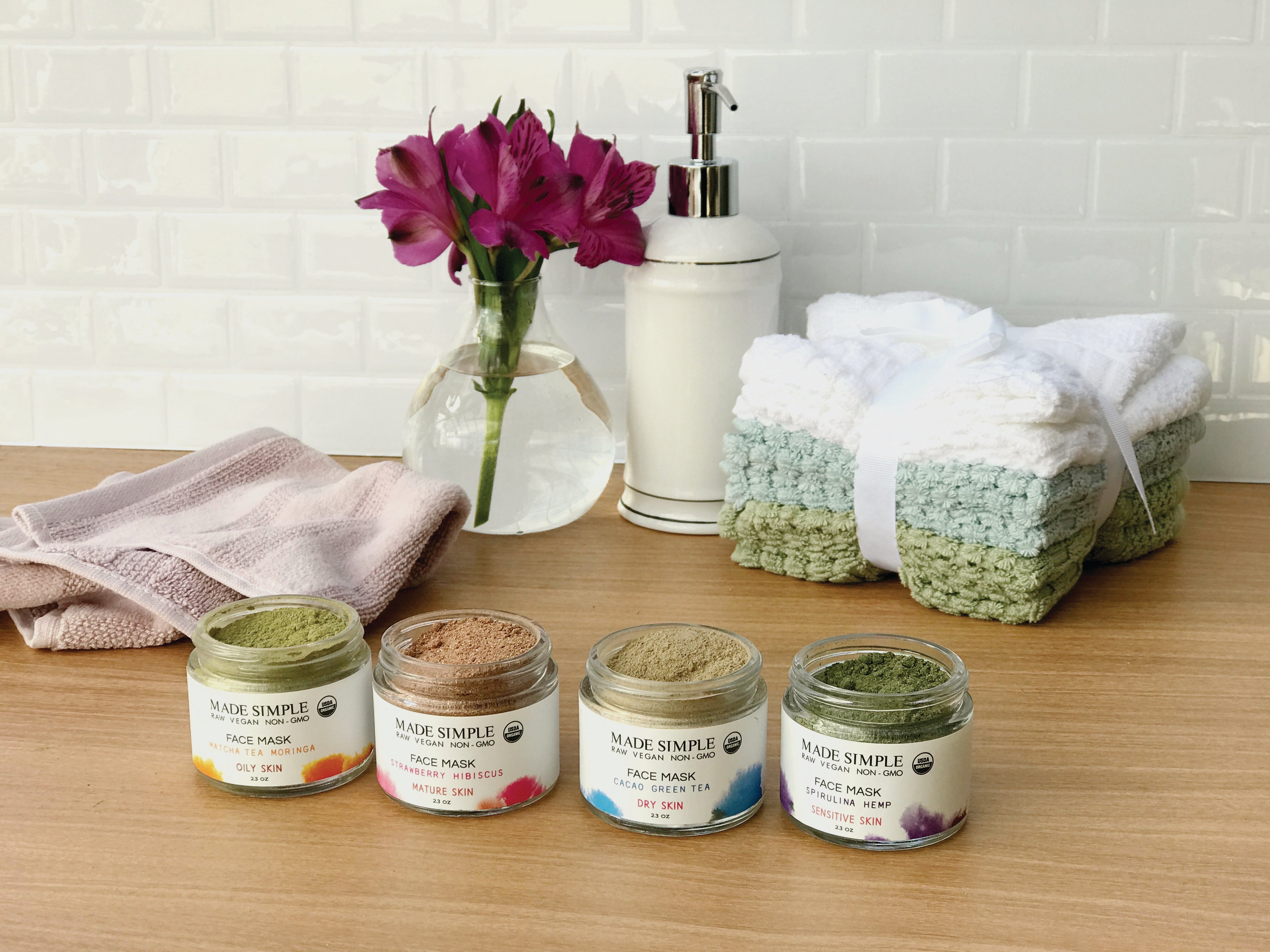Cacao Green Tea Face Mask for Dry Skin - Certified Organic, Vegan & Cruelty-free-6