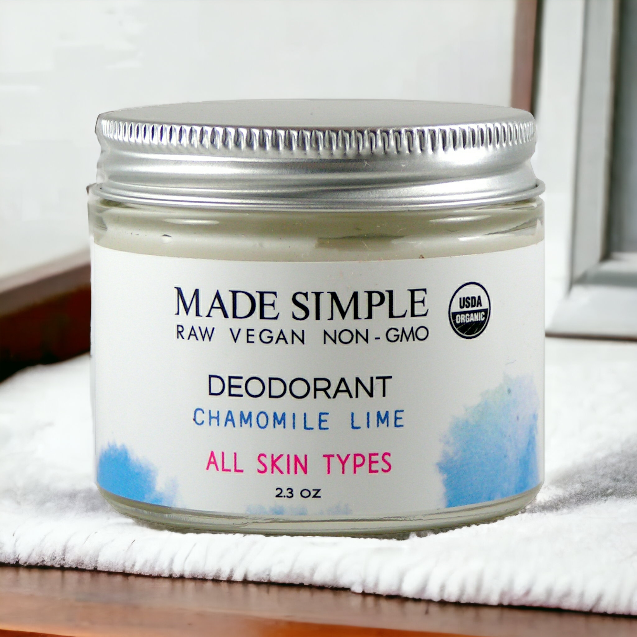 Chamomile Lime Deodorant - Certified Organic, Vegan & Cruelty-free-3