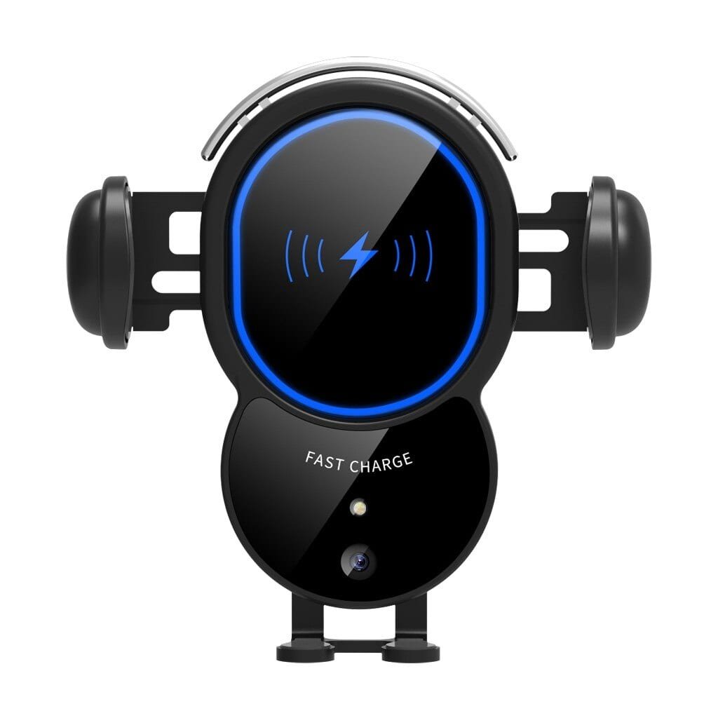 Caricabatterie rapido per auto con montaggio triangolare wireless da 10 W e bloccaggio automatico